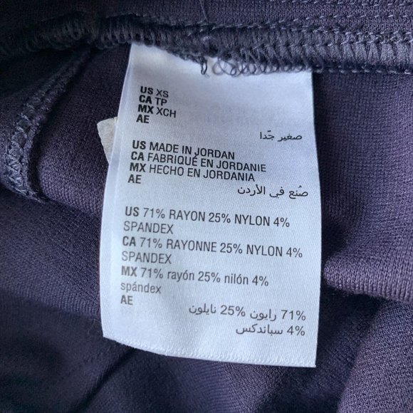 Style & Co. Stretch Ponte Leggings Dark Grape Purple XS, Retail $42.50 - Picture 4 of 4